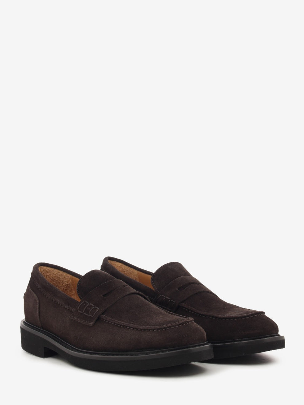 DARK BROWN VELOUR LOAFER 1747/33_TDM