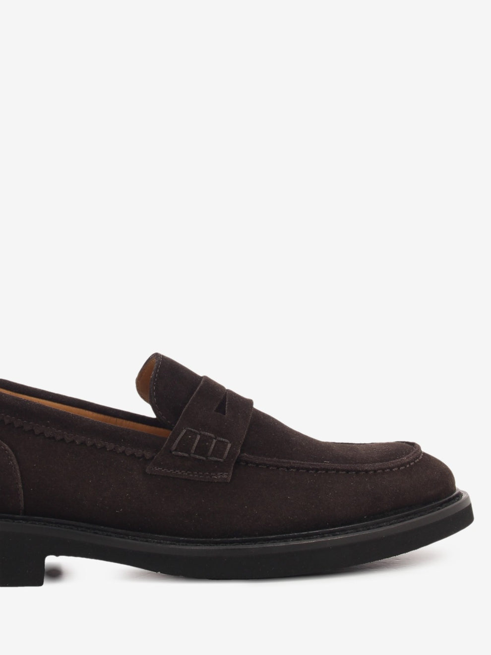 DARK BROWN VELOUR LOAFER 1747/33_TDM