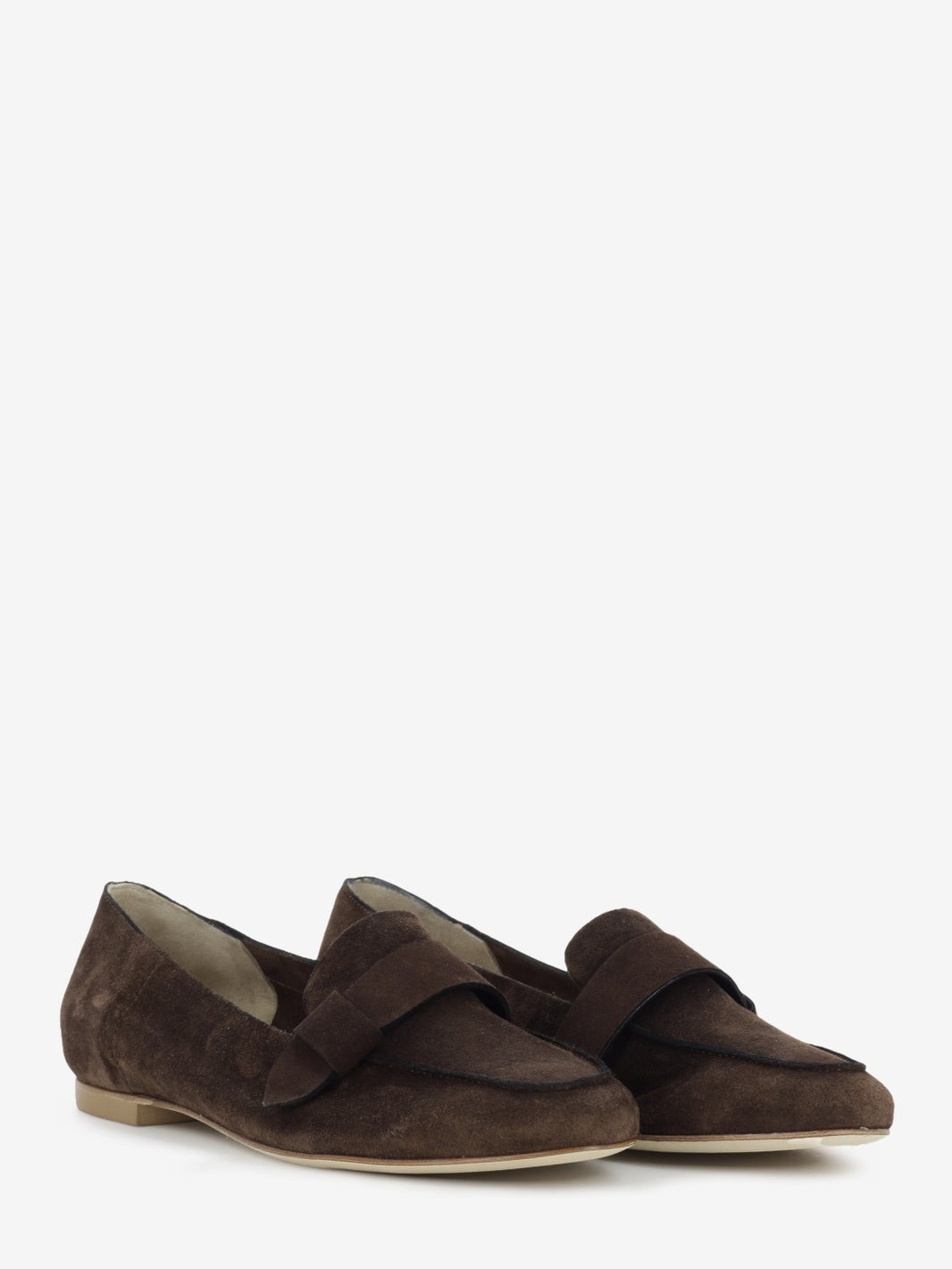 Mocassino Velour in suede caffè