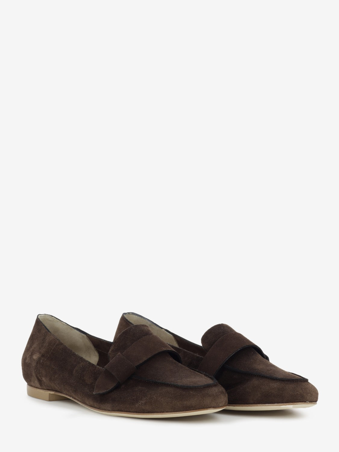 Mocassino Velour in suede caffè