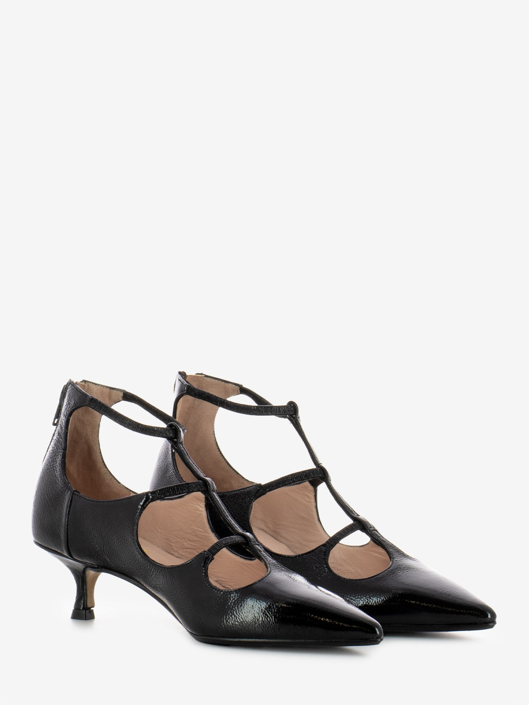 Scarpe con tacco in nappa nero
