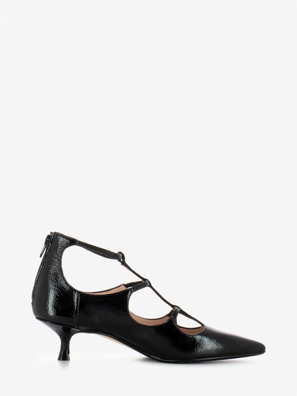 Scarpe con tacco in nappa nero