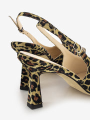 ANNA F. - Slingback con tacchi maculato