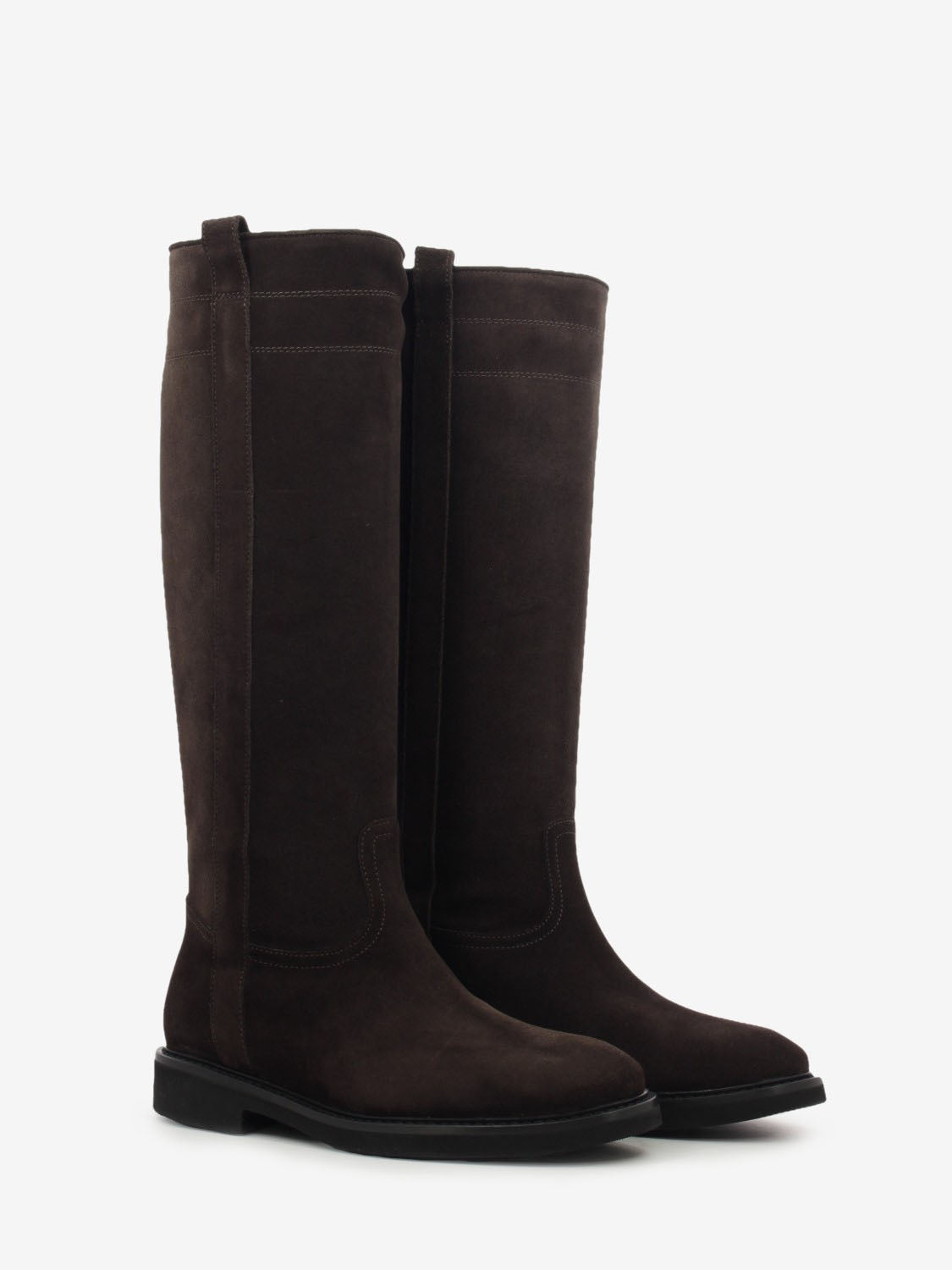 Stivali Velour in suede testa di moro