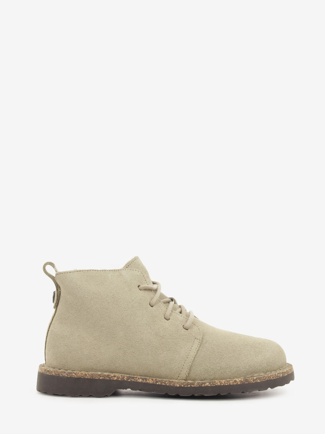 Velour suede boots in dark brown