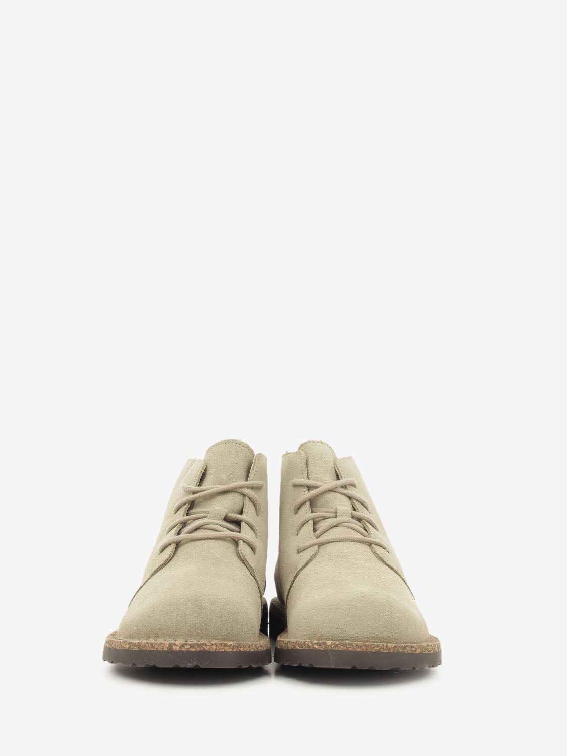 Velour suede boots in dark brown