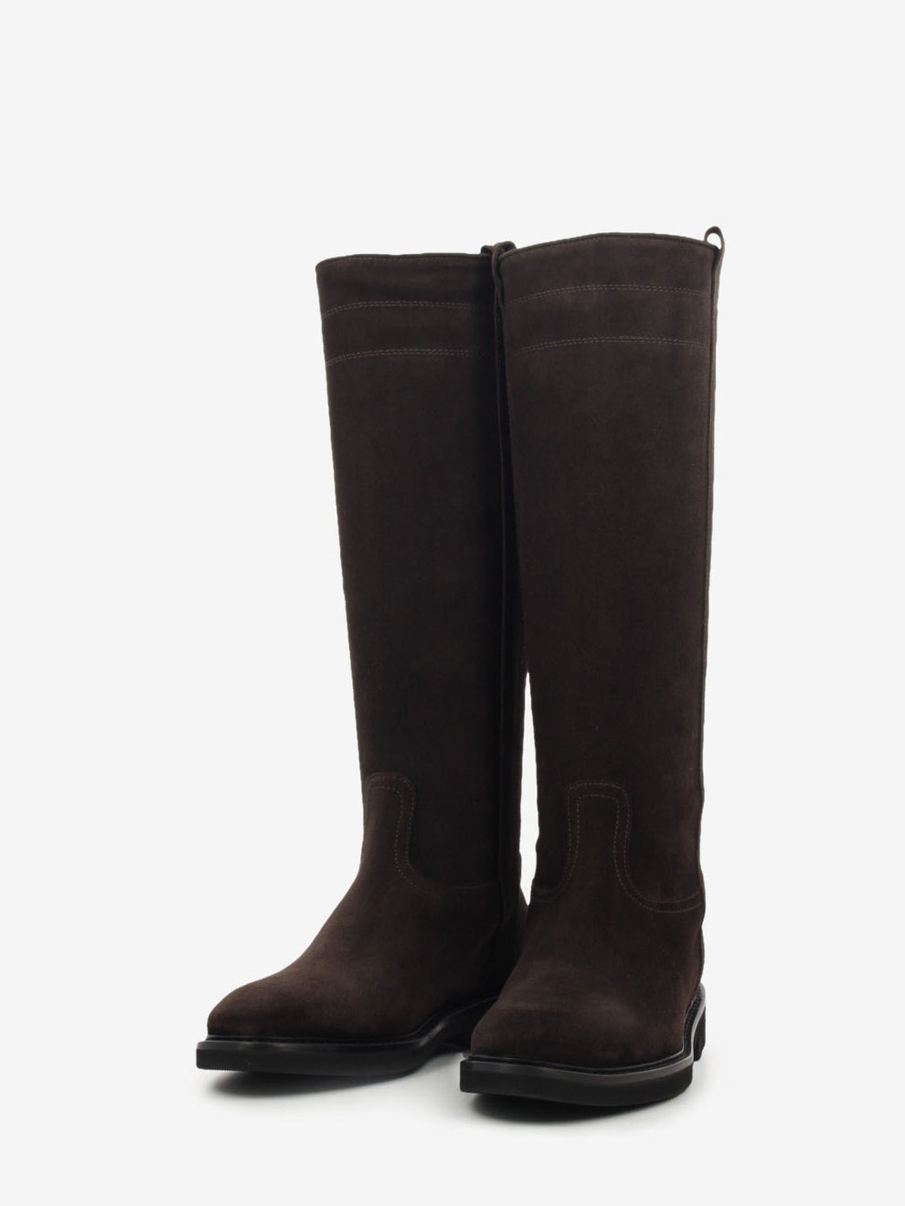 Stivali Velour in suede testa di moro
