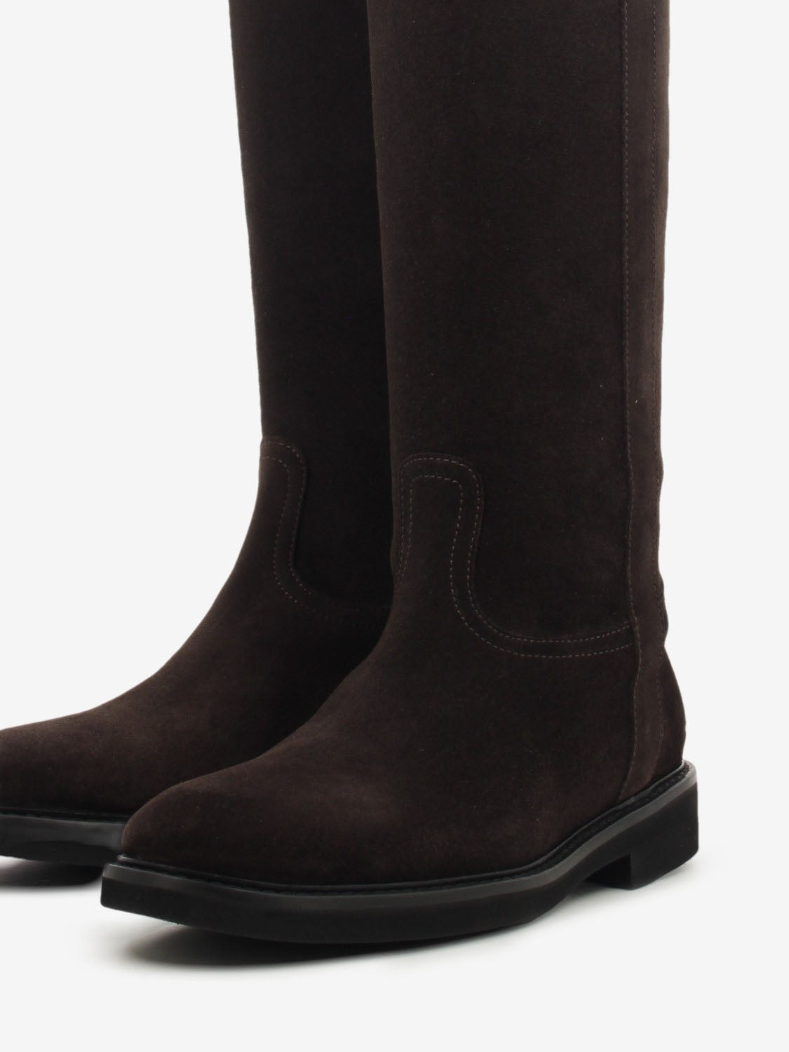 Stivali Velour in suede testa di moro
