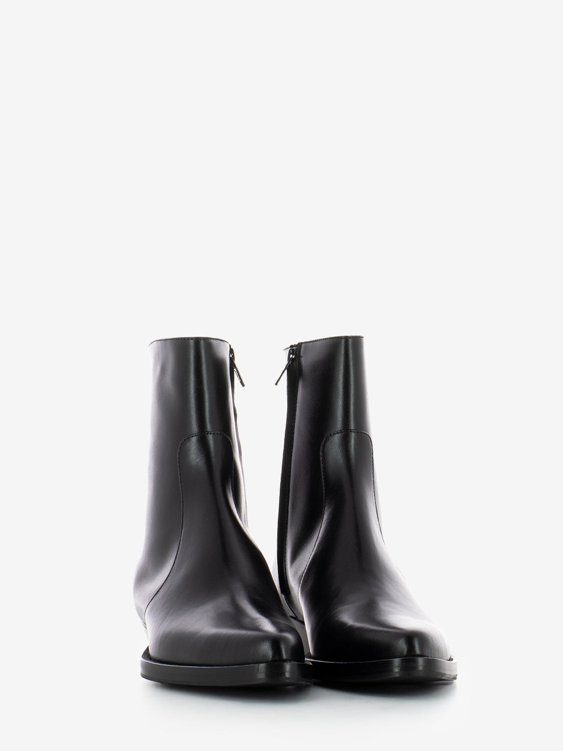 Tronchetti texani in pelle nero