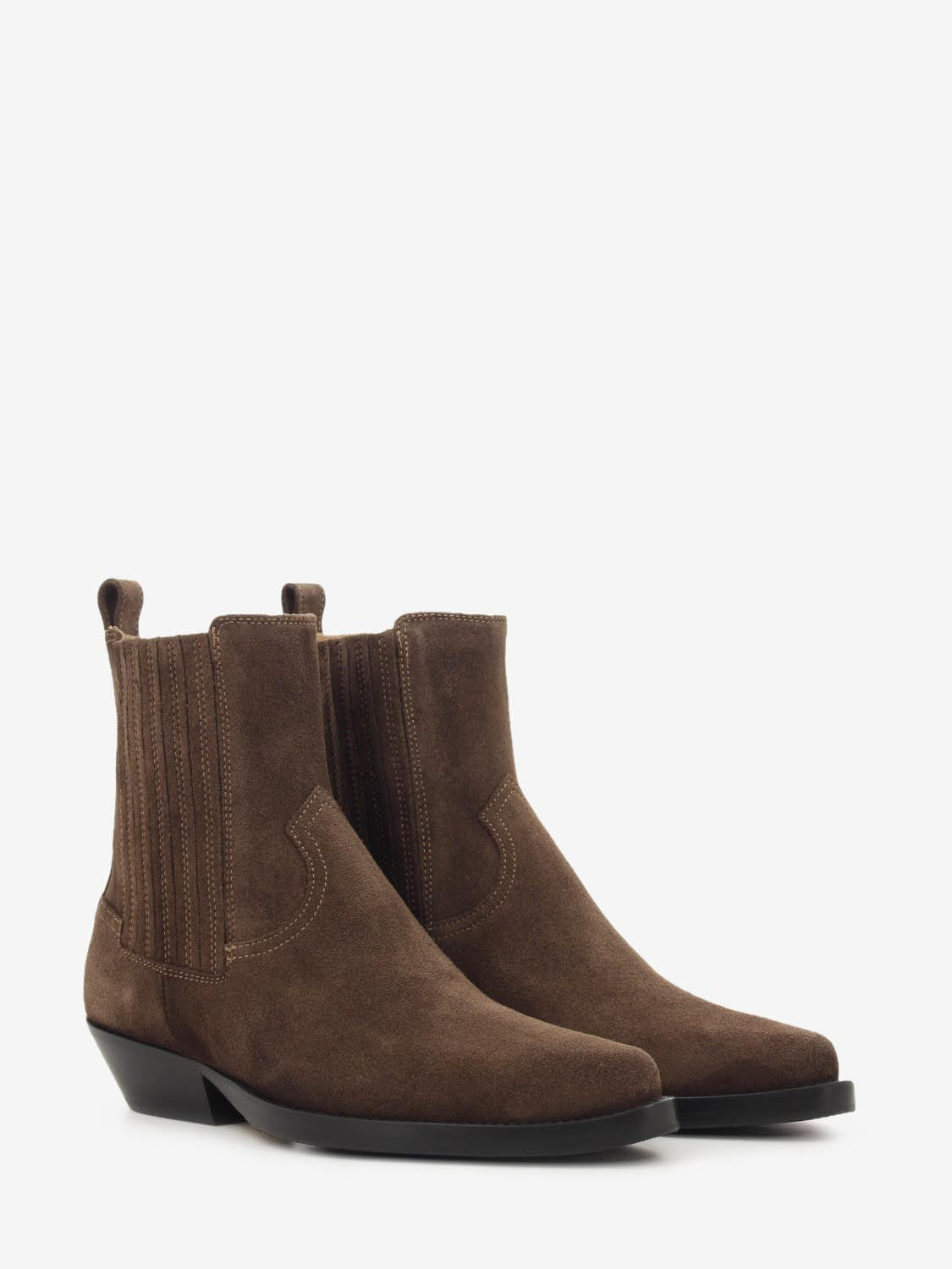 VELOUR ANKLE BOOT COFFEE 8029/888_COFFEE