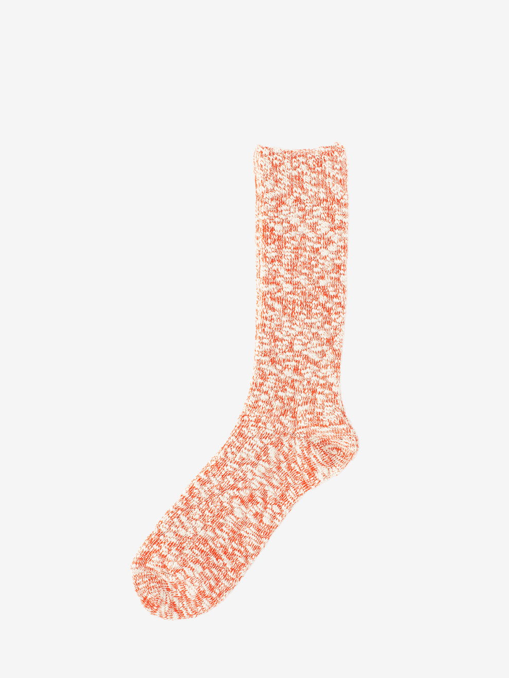 Orange melange socks