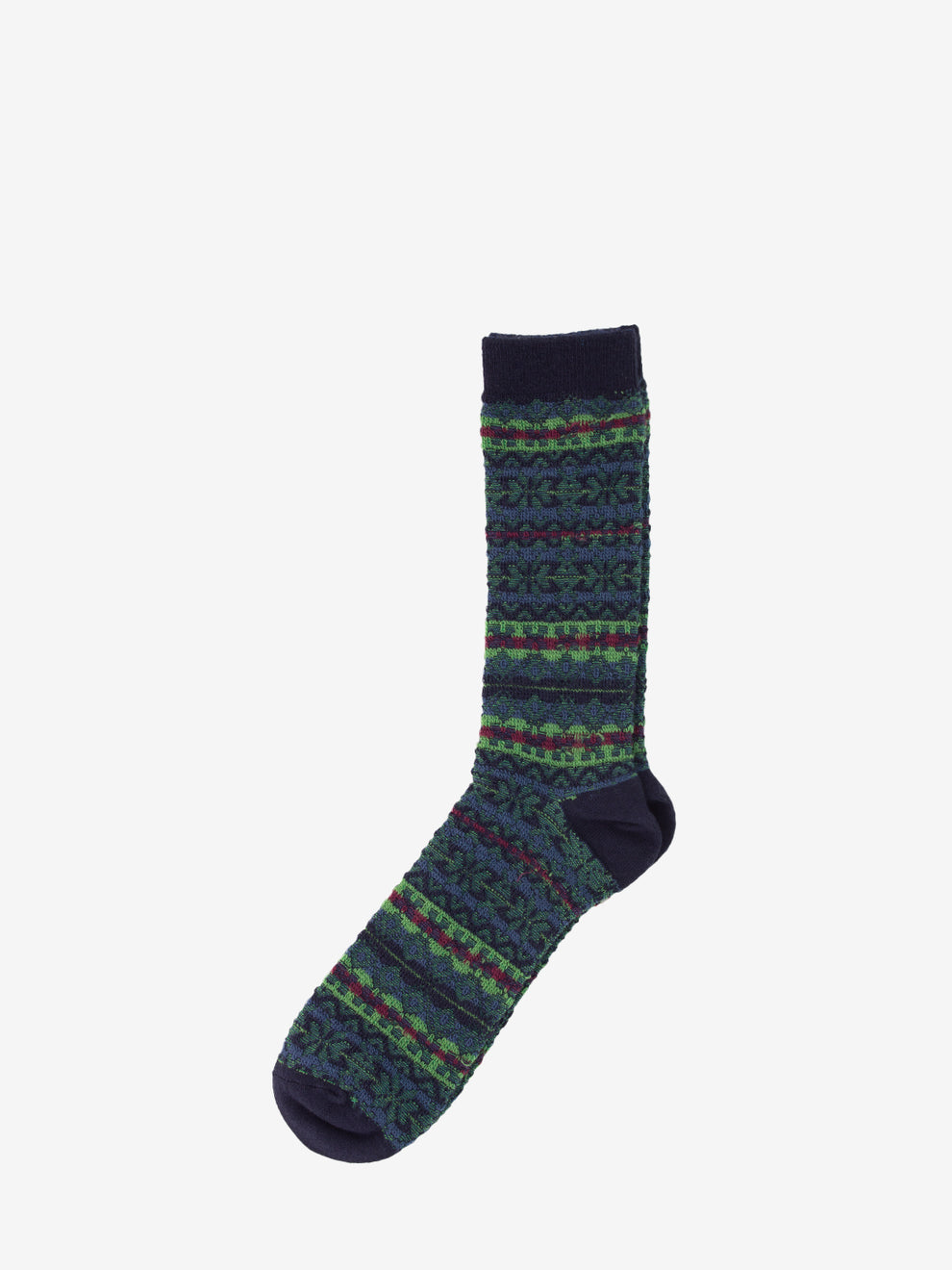 Reverse Navy Melange Socks