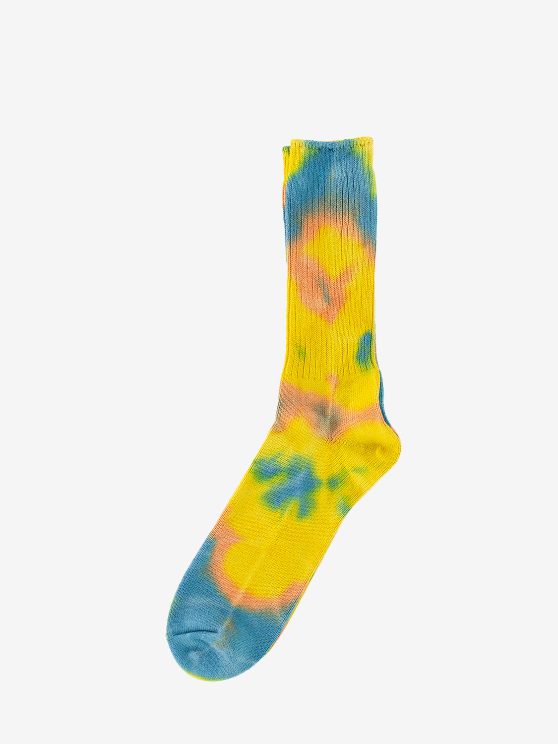 Green tie-dye socks