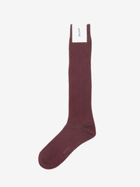 Bordeaux long-thread socks