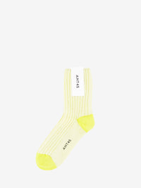 Bawe light yellow terry sock