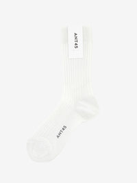 Urda ribbed light white sock