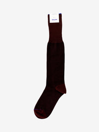 Oxford long socks brown