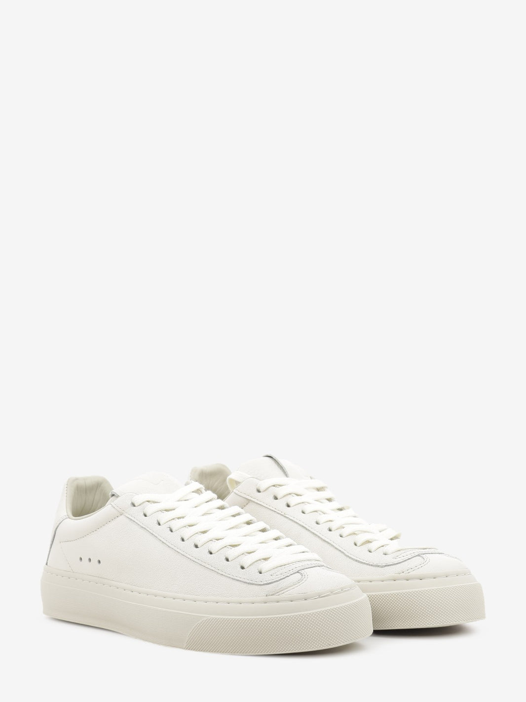 Doge milk leather sneakers