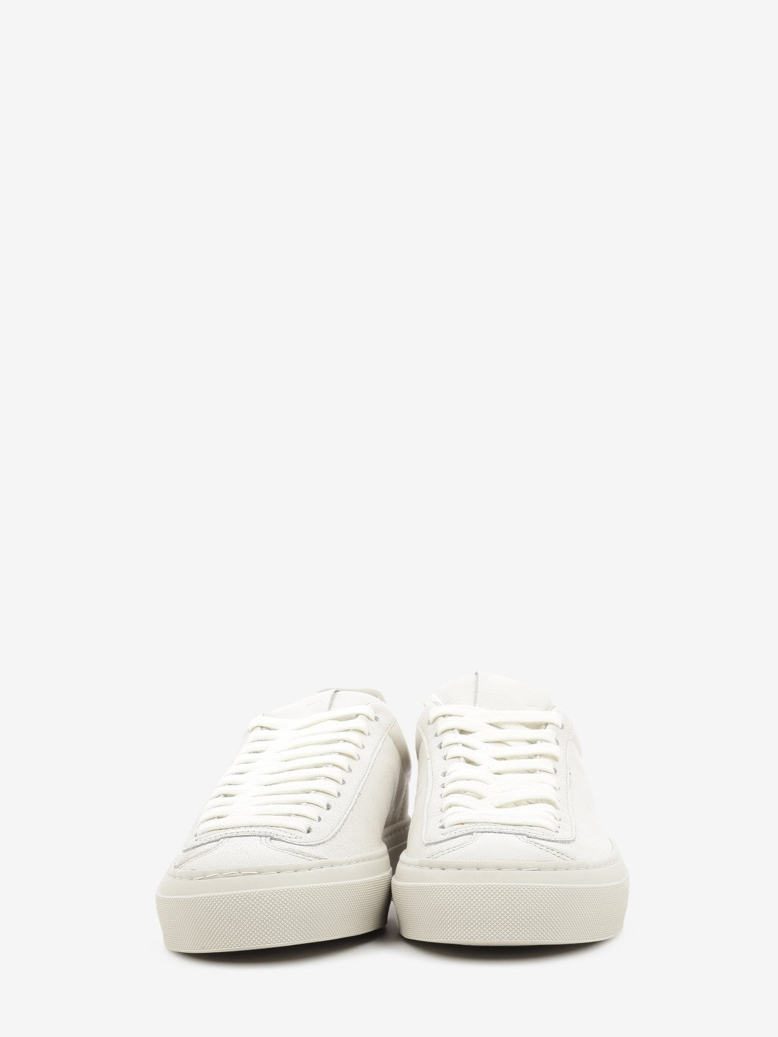 Doge milk leather sneakers