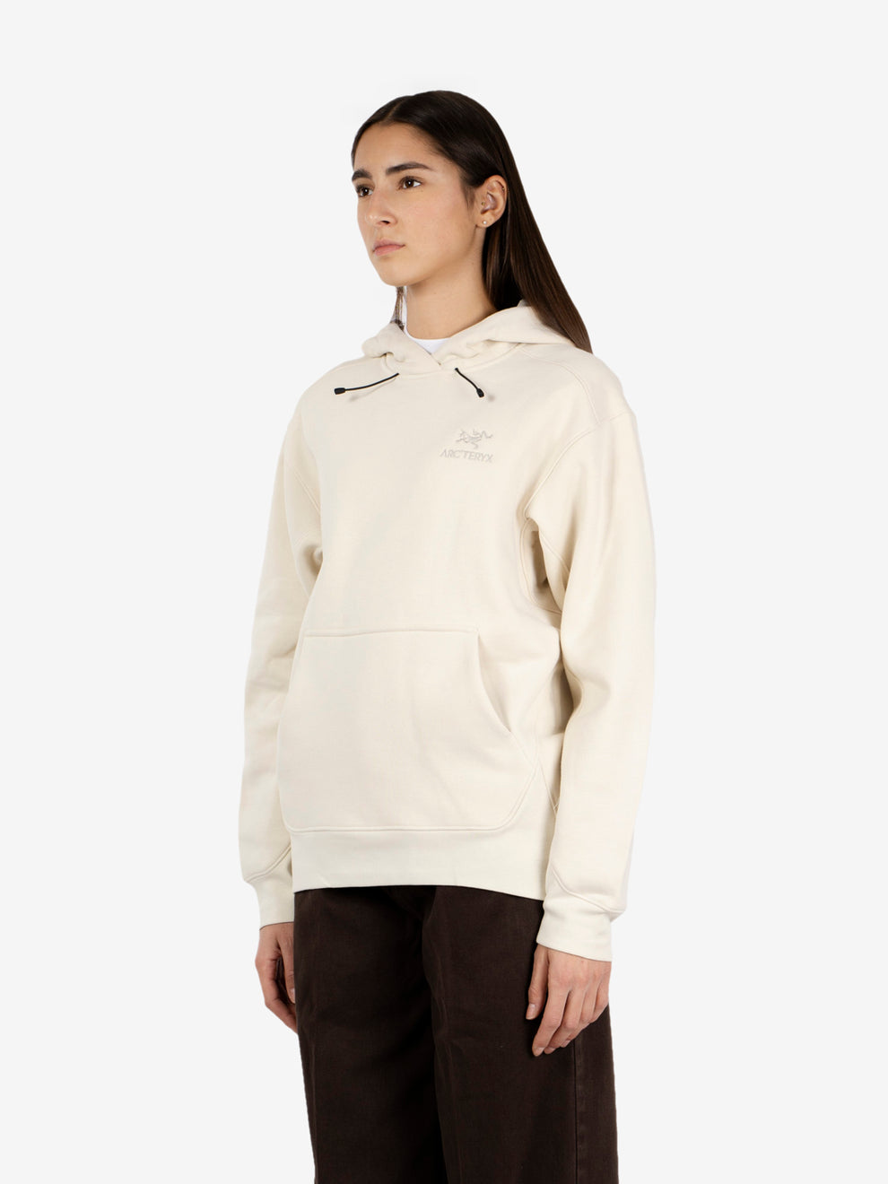 Emblem Fleece hoody sea salt