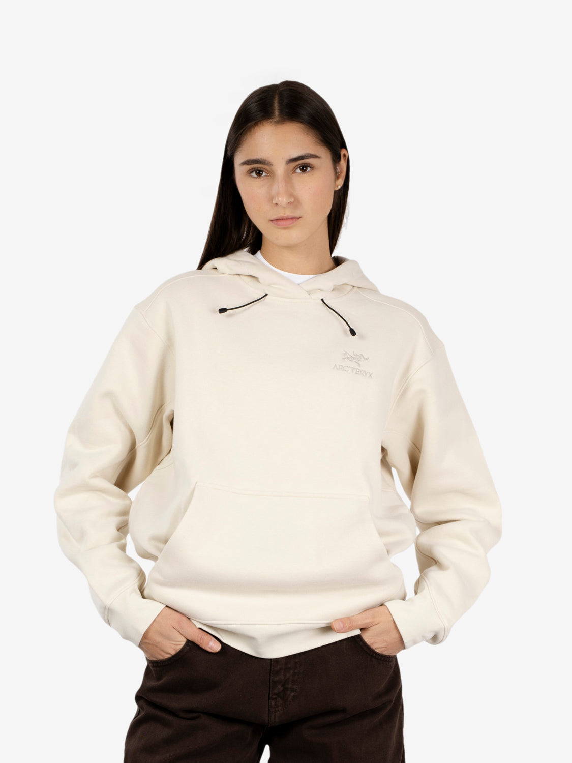 Emblem Fleece hoody sea salt