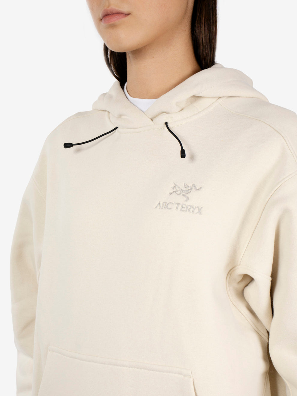 Emblem Fleece hoody sea salt