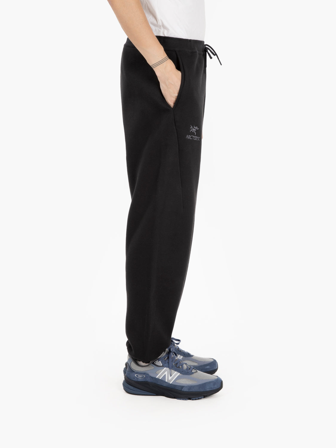 Emblem fleece jogger M black