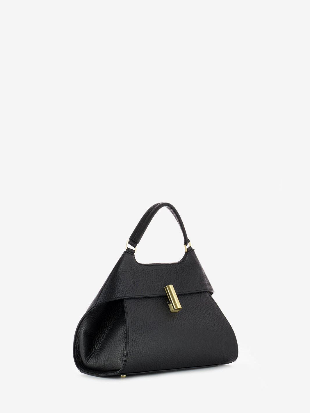 7430 Large Handbag in Black Leather