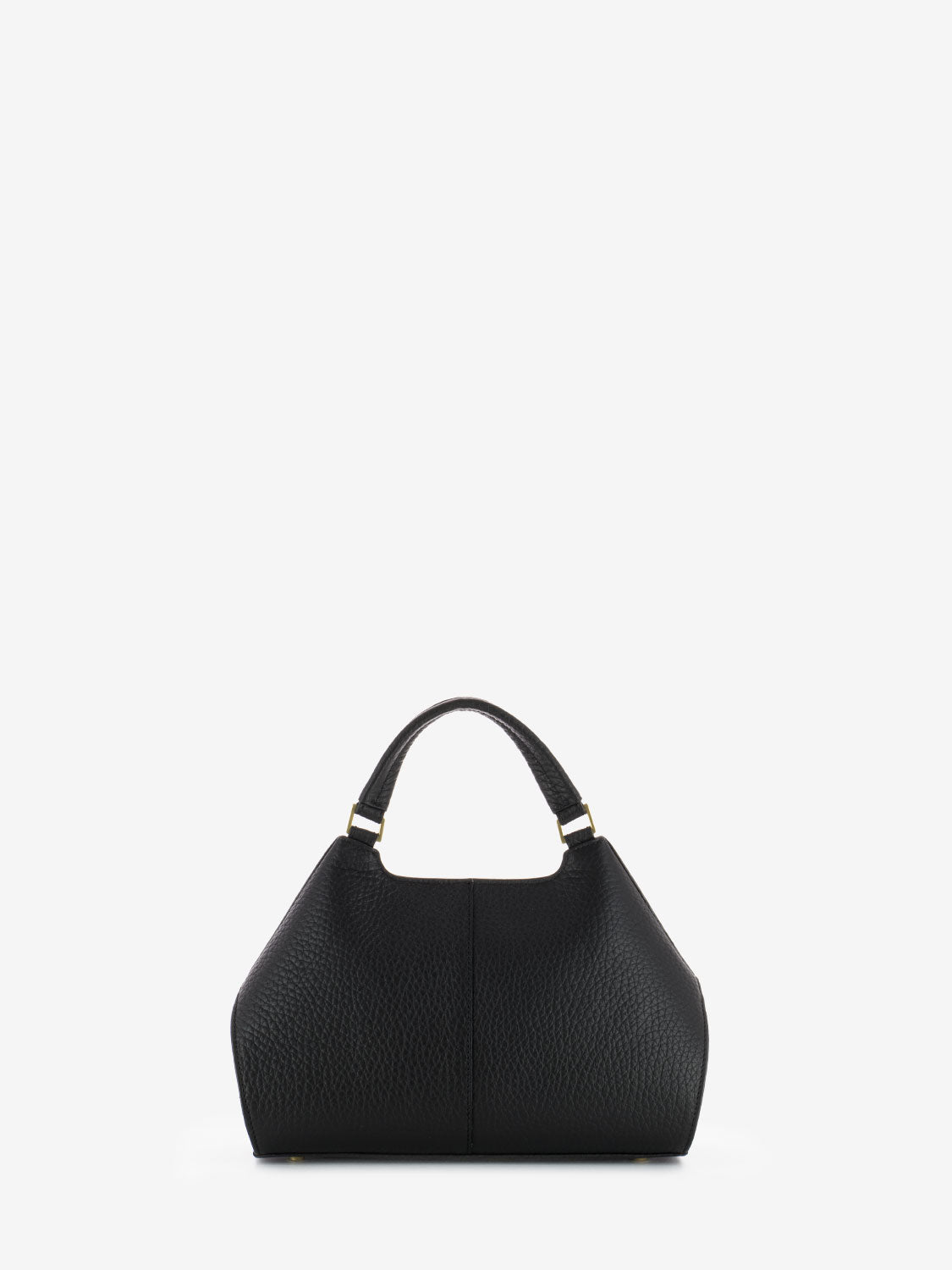 7431 small handbag in black leather