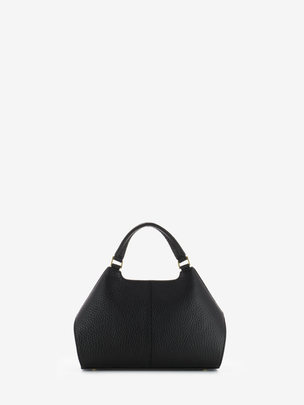 7431 small handbag in black leather