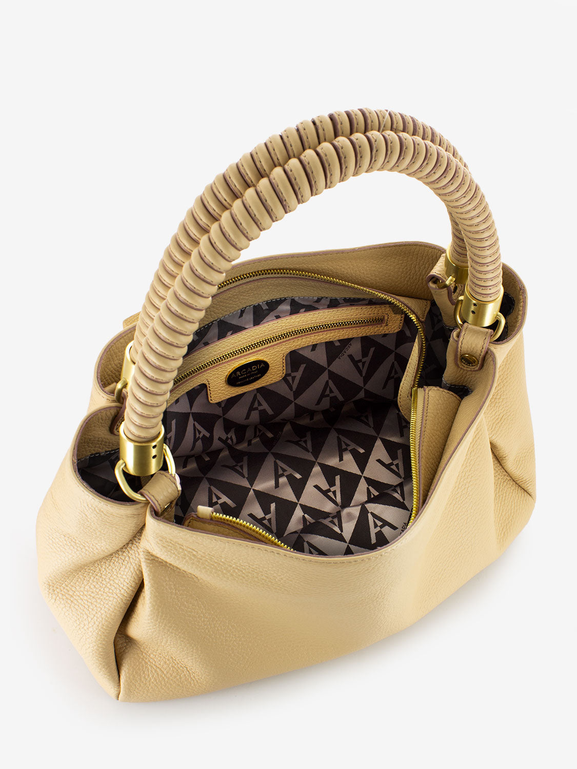 Egg leather bag