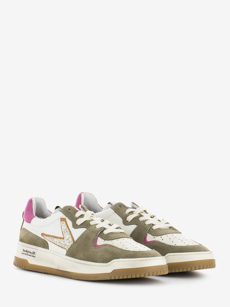 Sneakers Stepone #847 bianco / beige / fuxia