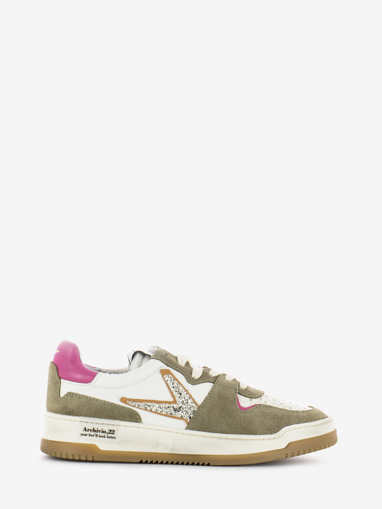 ARCHIVIO 22 - Sneakers Stepone #847 bianco / beige / fuxia