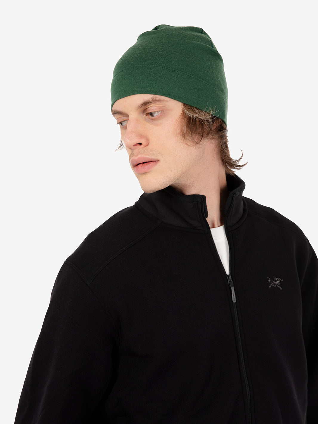 Berretto in lana verde