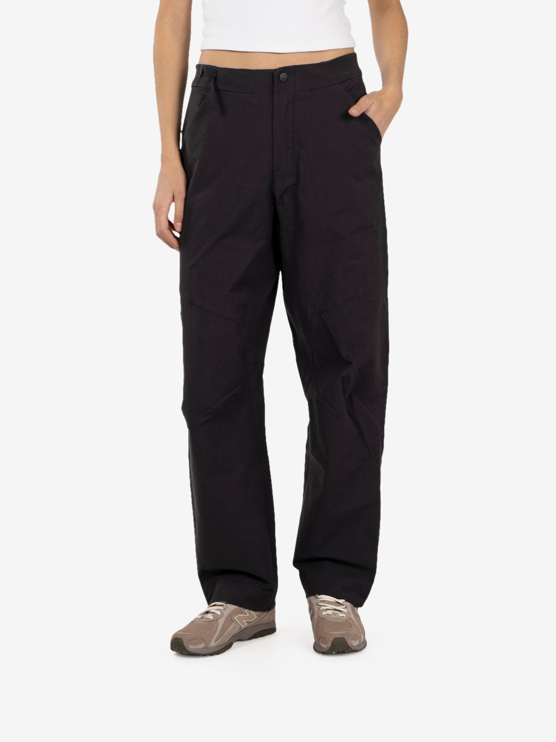 Clarkia cotton pant W wide leg black