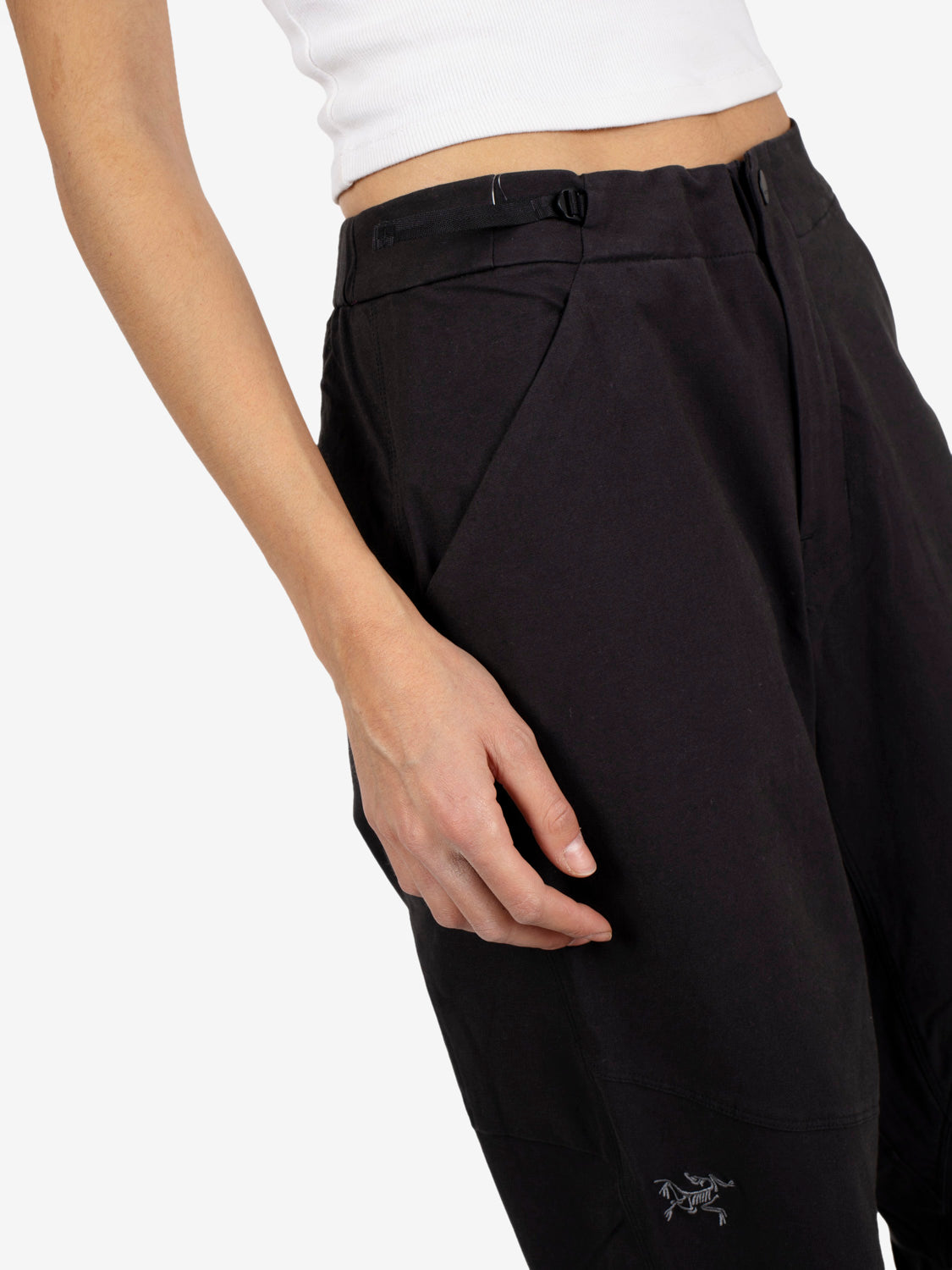 Clarkia cotton pant W wide leg black