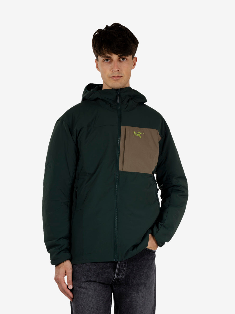 Giacca Proton Hoody M dark jade / mongoose