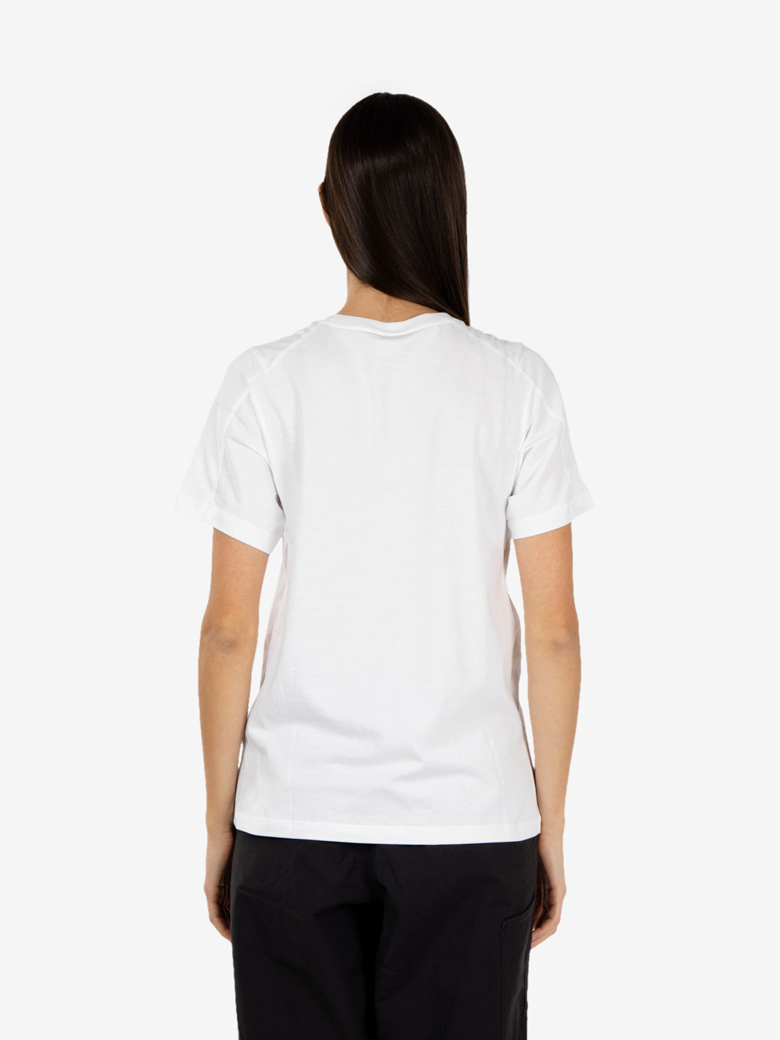 Kragg SL cotton emblem crew SS W white