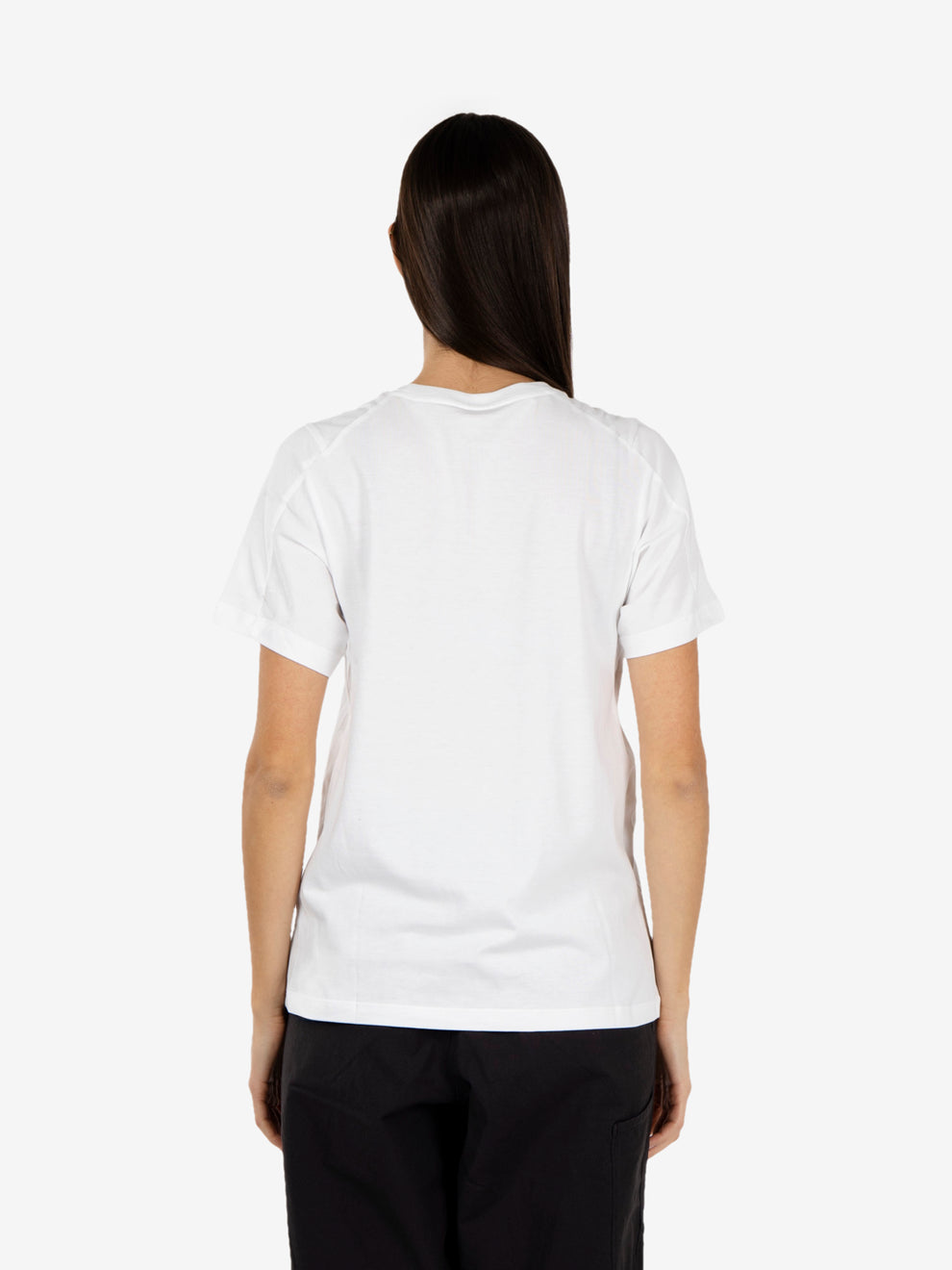 Kragg SL cotton emblem crew SS W white