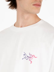 ARC'TERYX - T-shirt kragg cotton logo white / purple