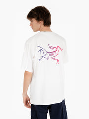 ARC'TERYX - T-shirt kragg cotton logo white / purple