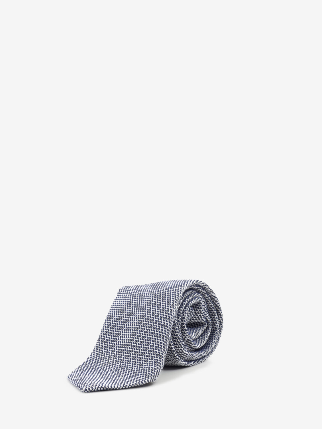 Blue / white textured tie