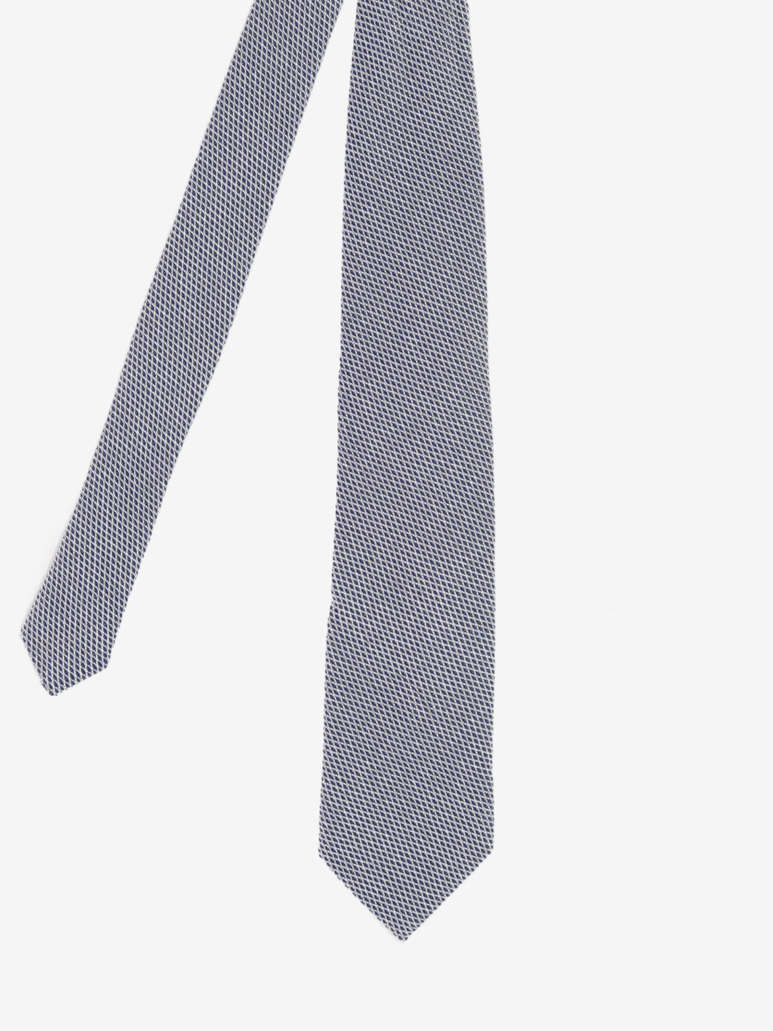 Blue / white textured tie