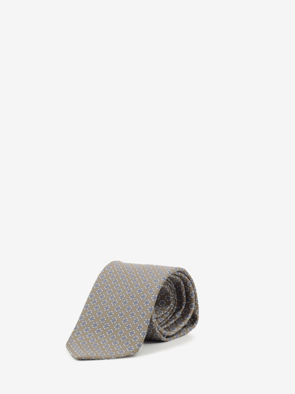 Brown floral sartorial tie