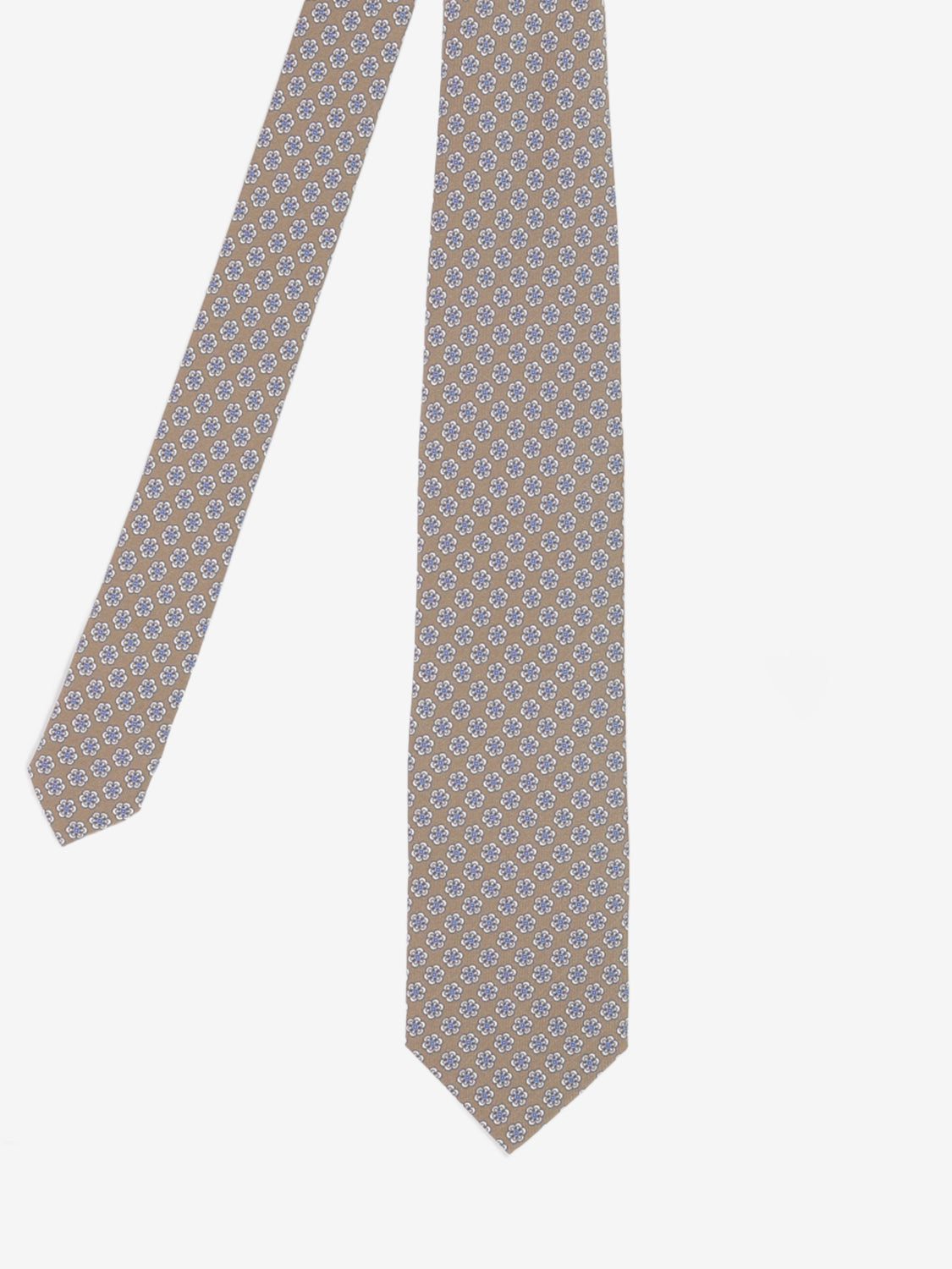 Brown floral sartorial tie