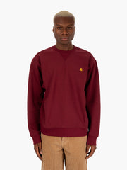 Carhartt WIP - American script sweat malbec