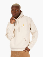 Carhartt WIP - Hooded american script sweat moonbeam