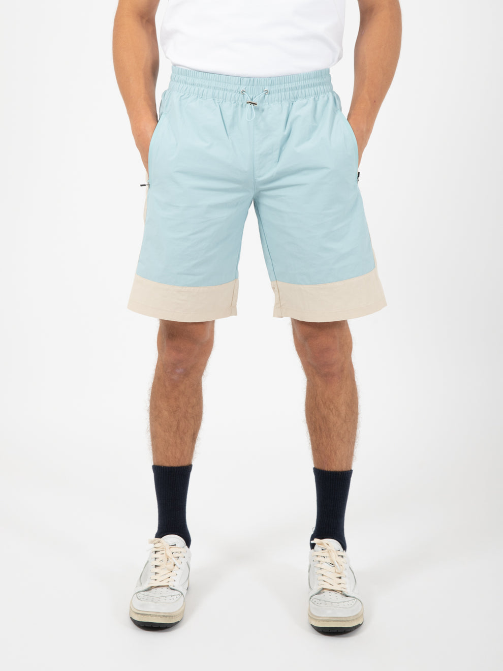 Bermuda Steiner contrast light blue / cream