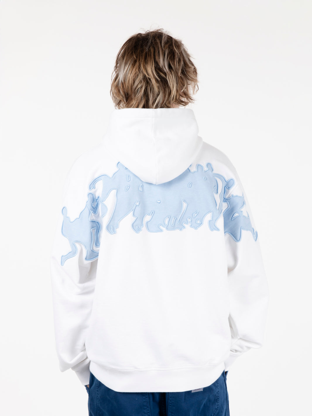 Felpa hank back multi runner white