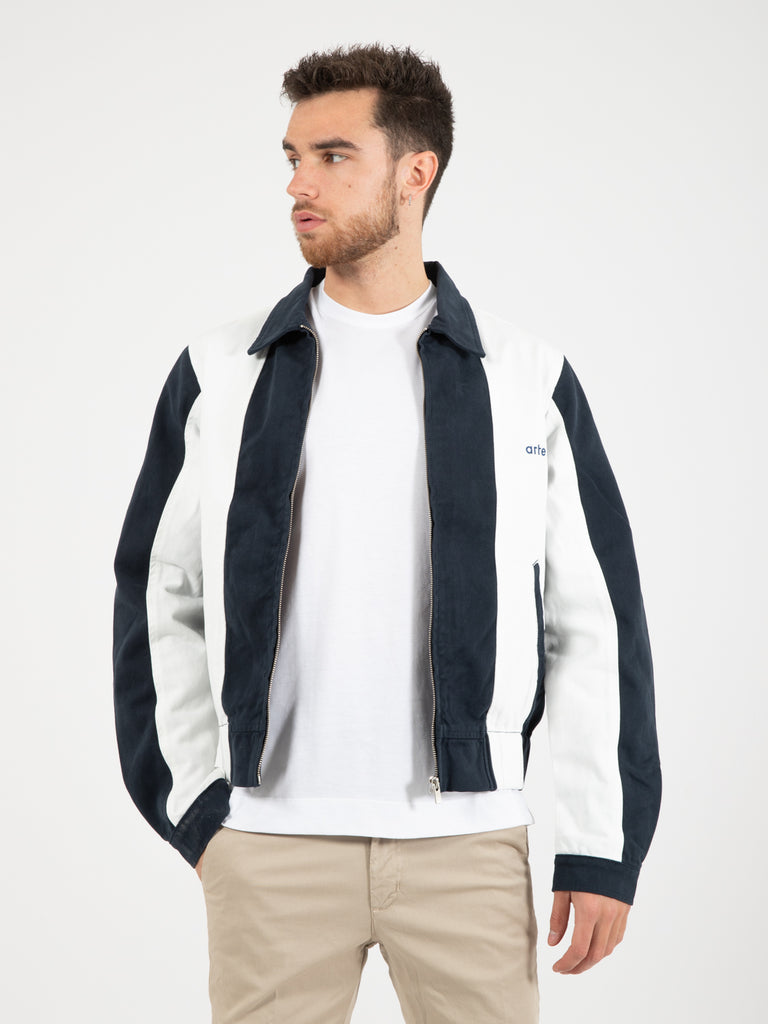 ARTE - Jacket Jeffrey stripe navy / white